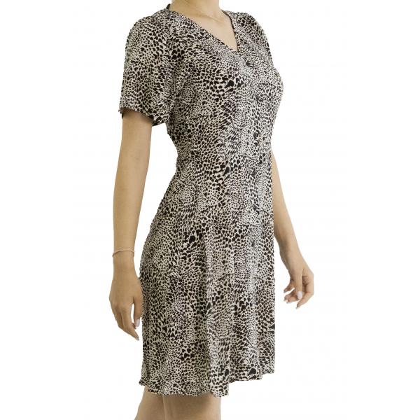 Vestito corto con scollo a V Only